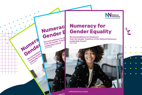 the cover of the Numeracy for Gender Equality recommendations