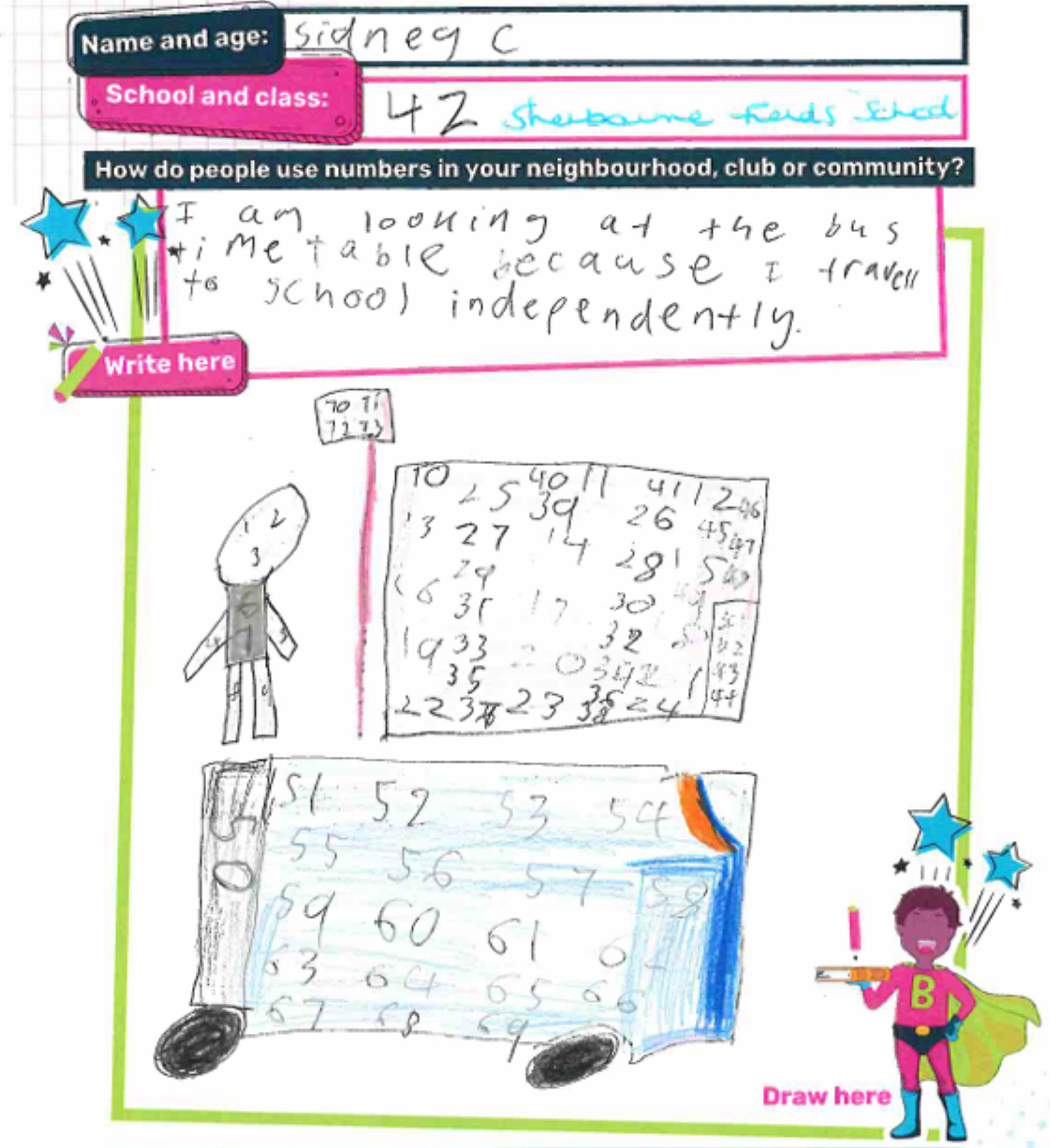 Sidney's drawing