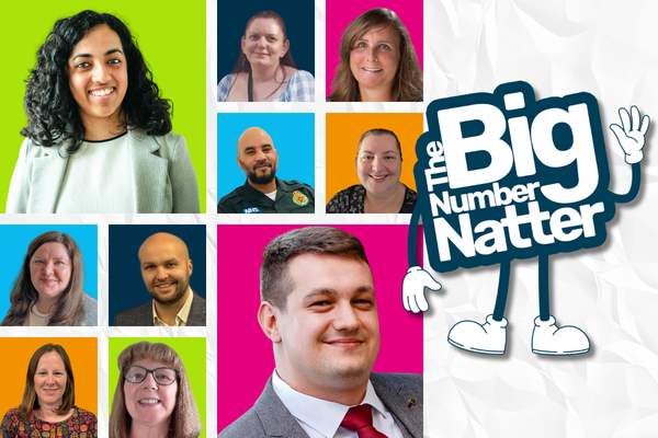 A collage of photos showing our Big Number Natter subjects