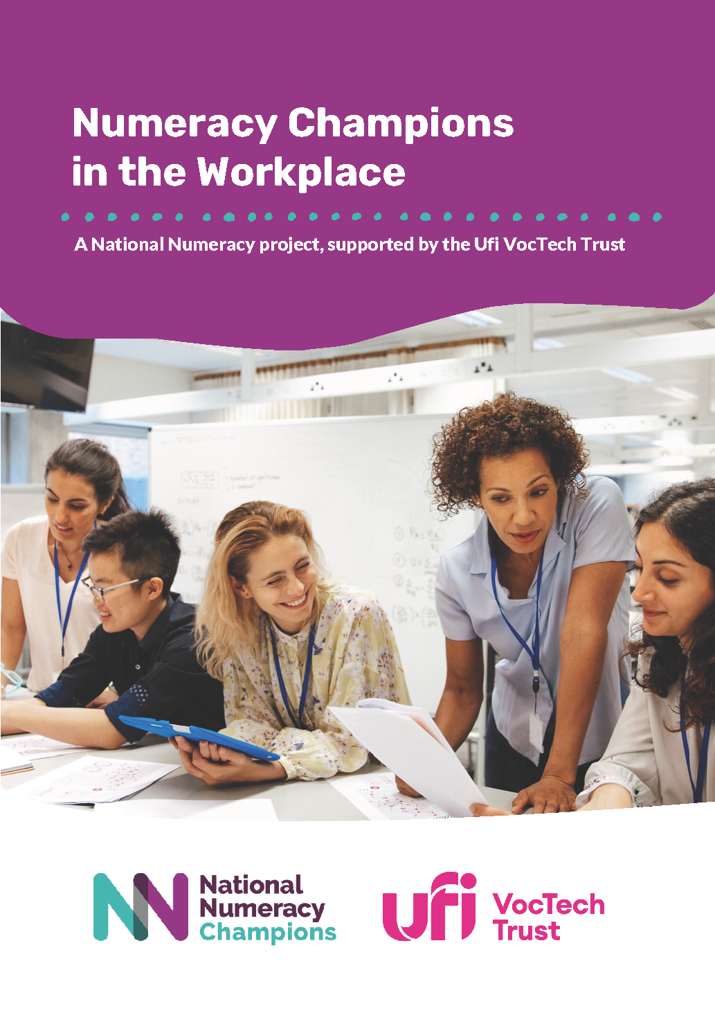 Numeracy Champions in the Workplace report cover