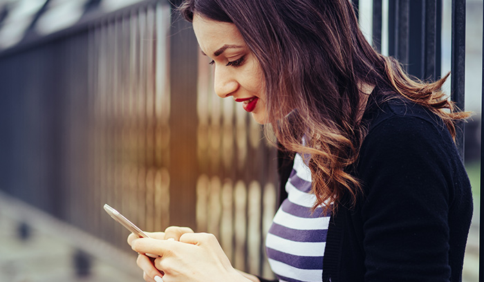 Woman on phone