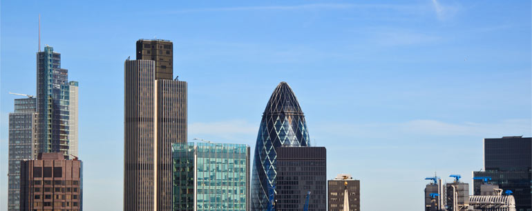 London skyline.