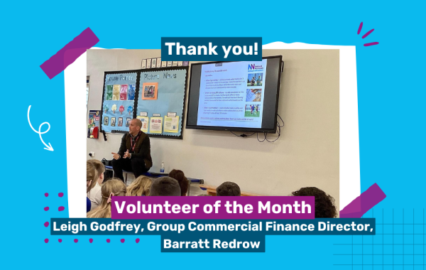 Leigh Godfrey delivering an assembly