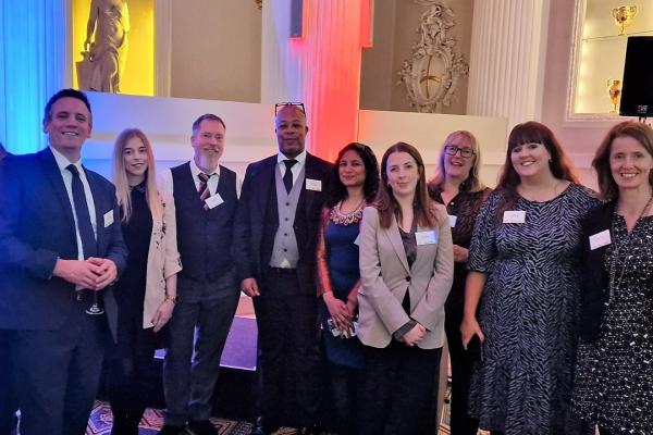 National Numeracy CEO and colleagues, with Mark Shaw, centre, at the Mansion House event