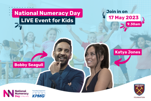 National Numeracy celebrity ambassadors Katya Jones and Bobby Seagull