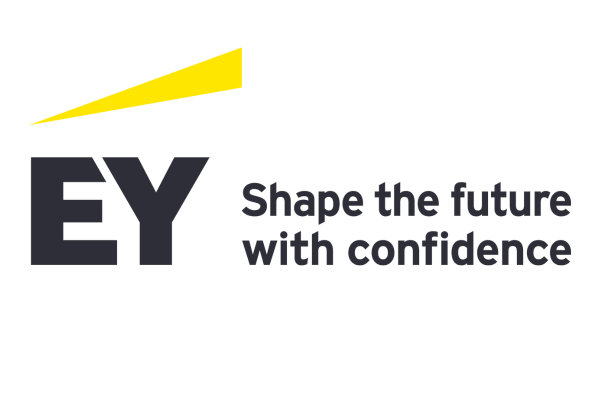 EY logo, with the strapline "Shape the future with confidence"